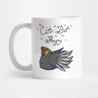 Cute But Angry (Grey and yellow tiel) Mug